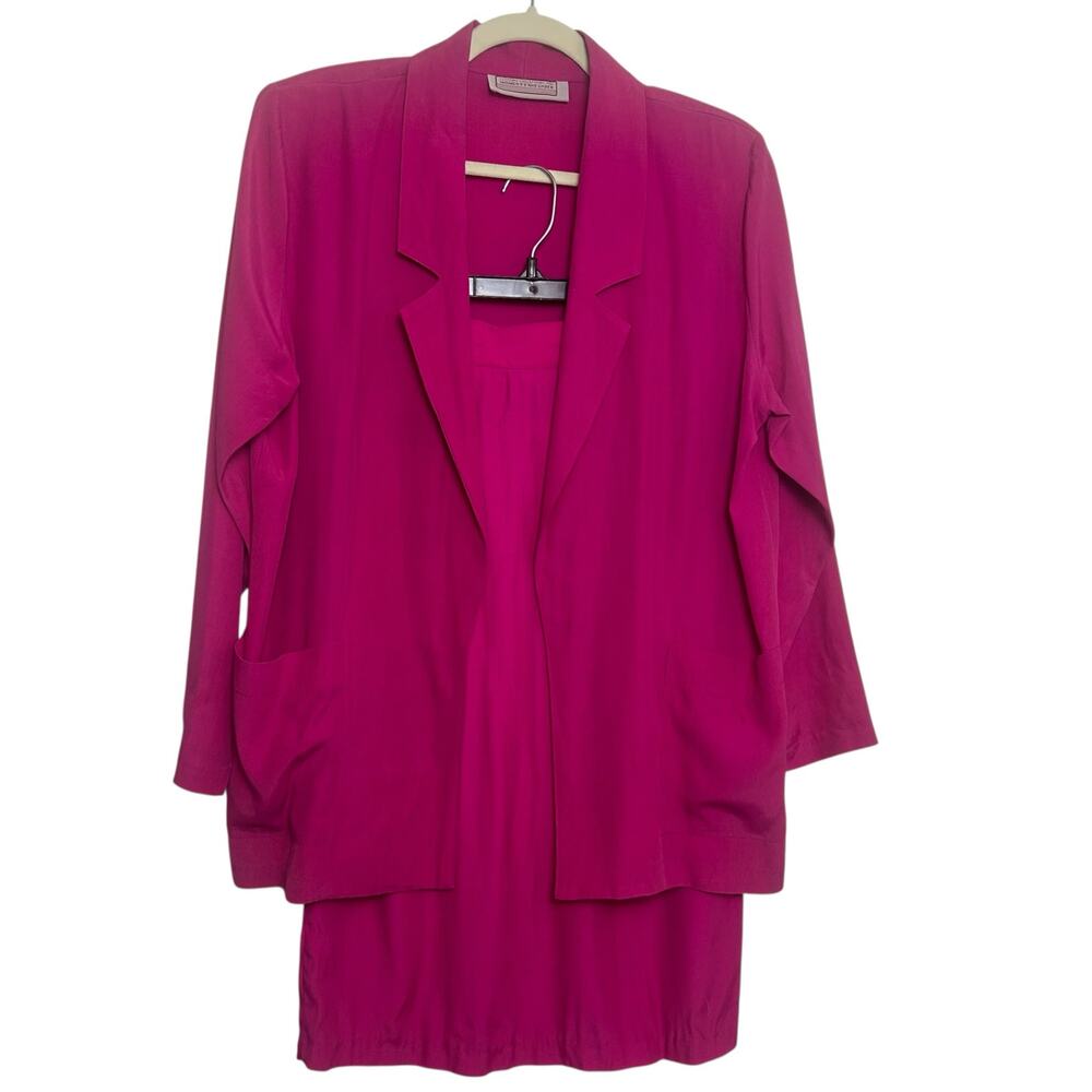NWT Vintage Deadstock Hot Pink Skirt Set Size S